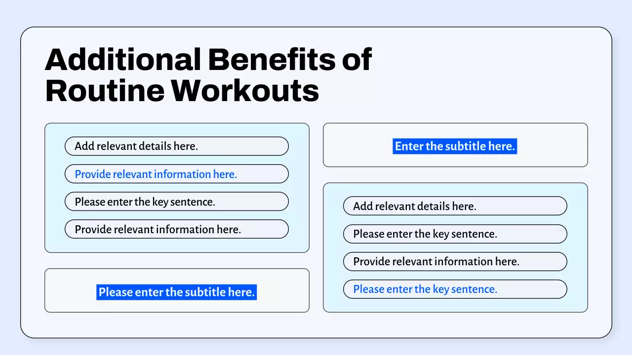 White Professional Fitness Guideline Presentation