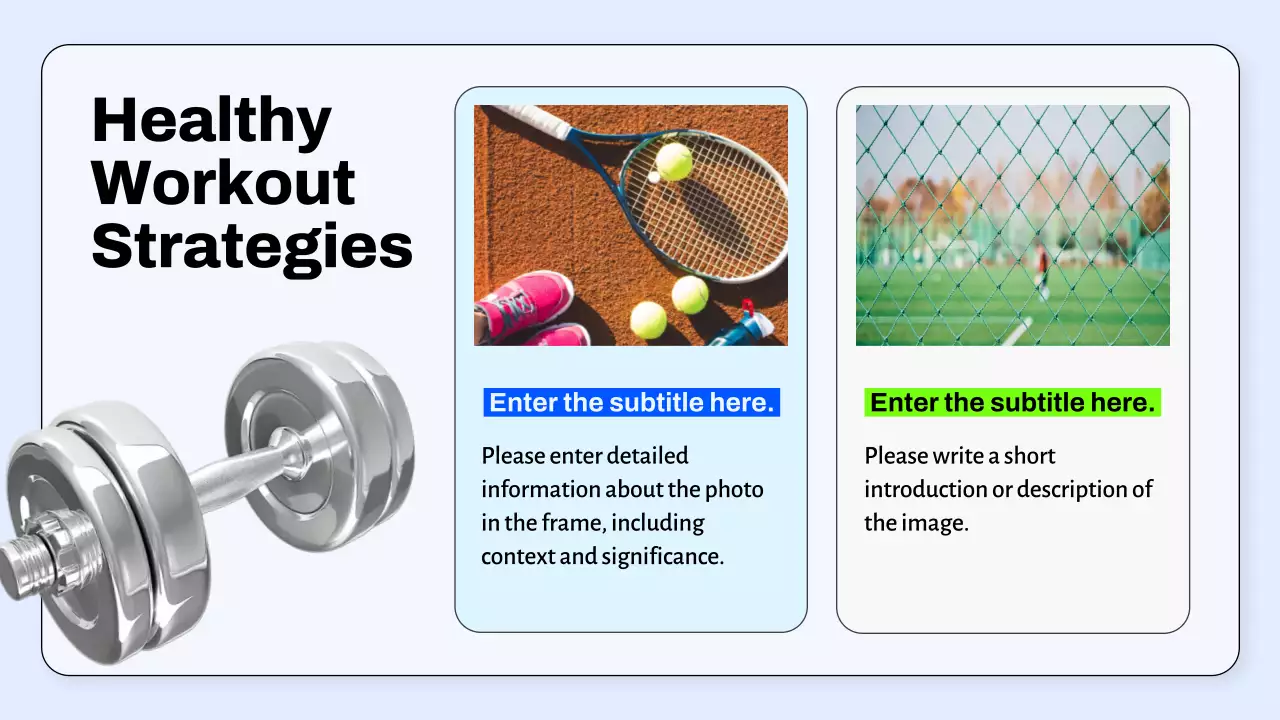 White Professional Fitness Guideline Presentation