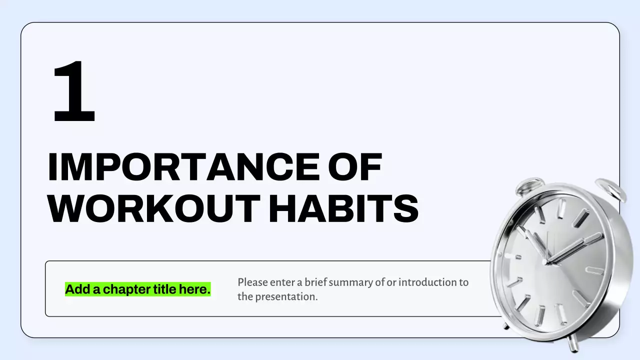 White Professional Fitness Guideline Presentation