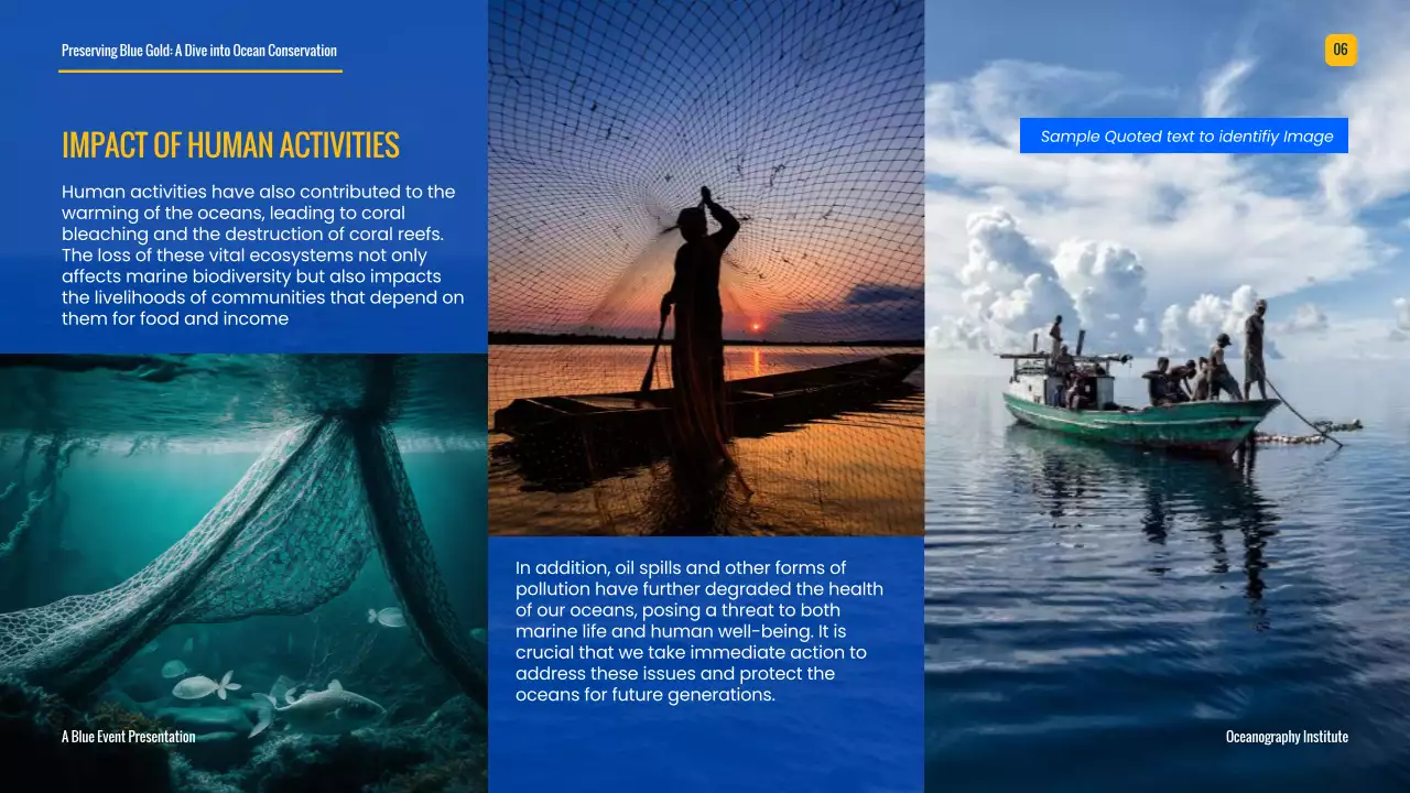 Blue Professional Ocean Guide Presentation