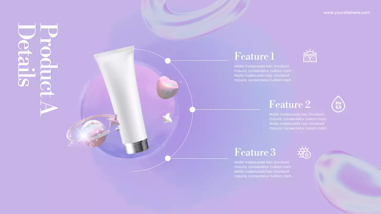 Purple Trendy Product Catalogue Guide Presentation