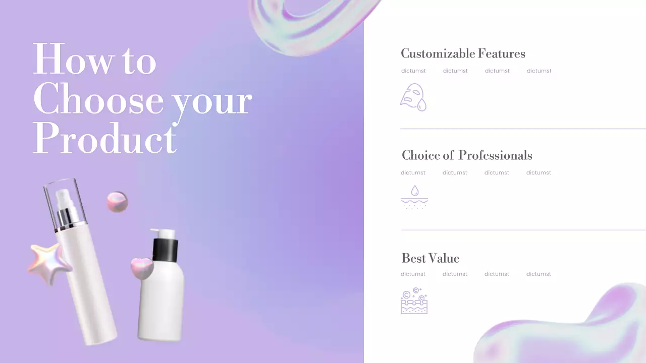 Purple Trendy Product Catalogue Guide Presentation