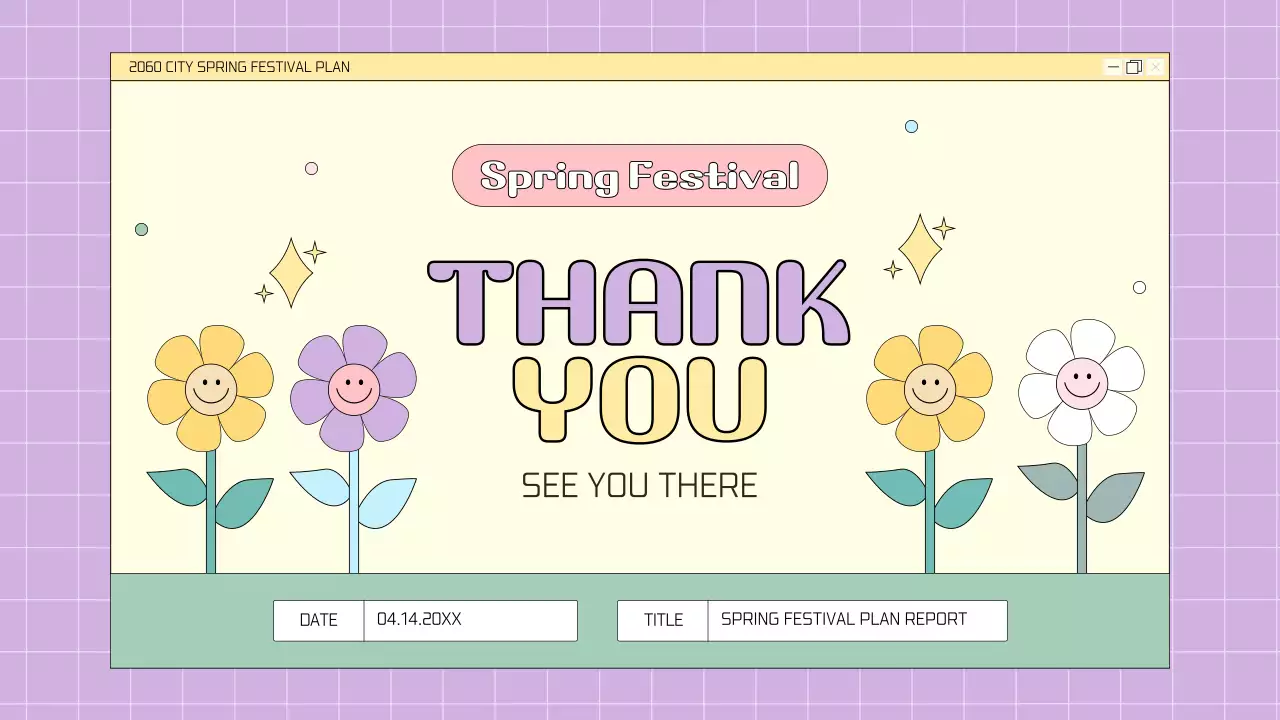 A kitschy spring floral festival planner in pink and mauve