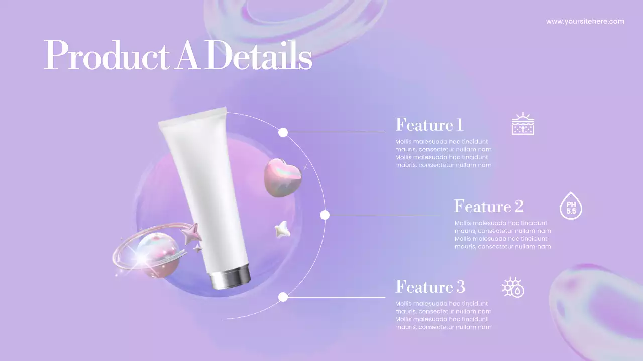 Purple Trendy Product Catalogue Guide Presentation