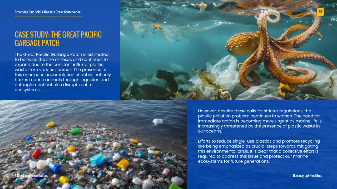 Blue Professional Ocean Guide Presentation