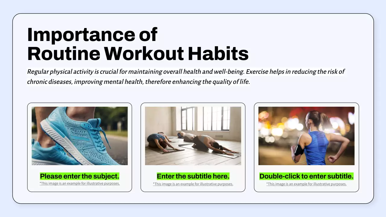 White Professional Fitness Guideline Presentation