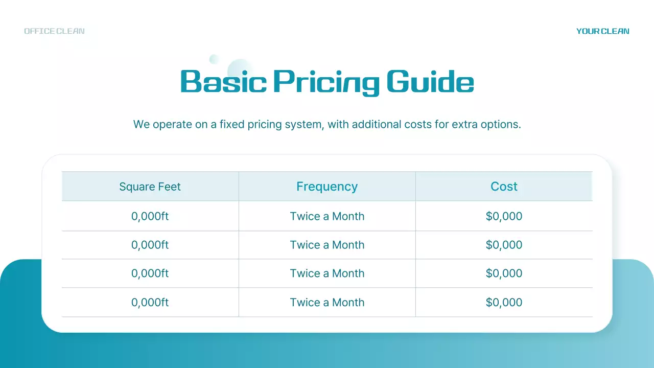 Teal Modern Office Promotion Presentation