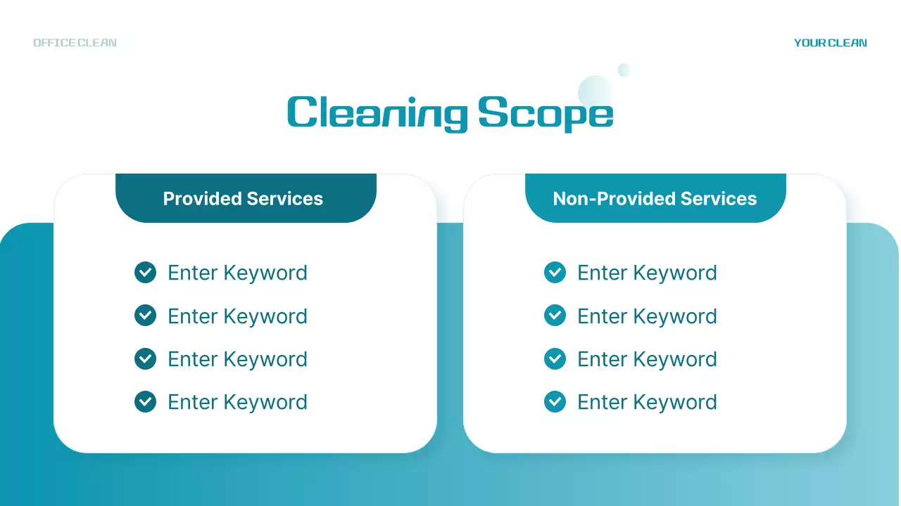 Teal Modern Office Promotion Presentation