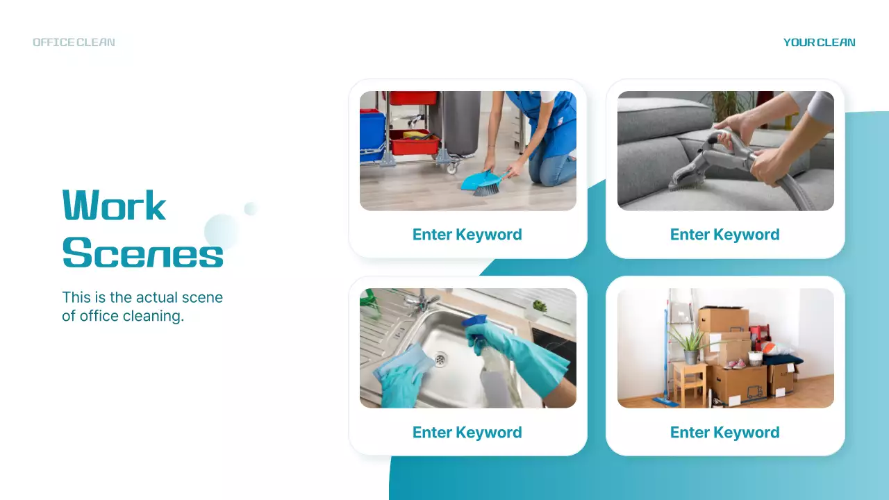 Teal Modern Office Promotion Presentation