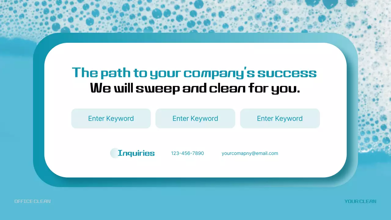 Teal Modern Office Promotion Presentation