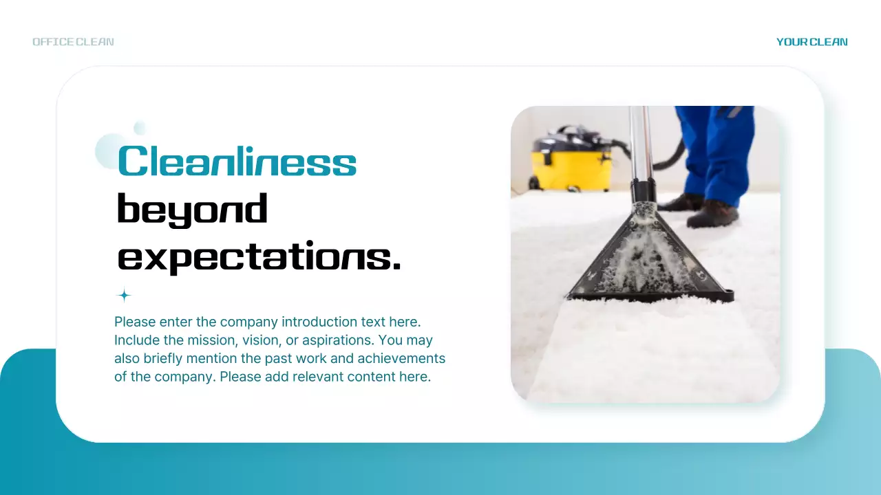 Teal Modern Office Promotion Presentation