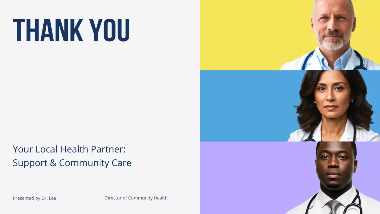 Colourful Modern Healthcare Promotion Presentation