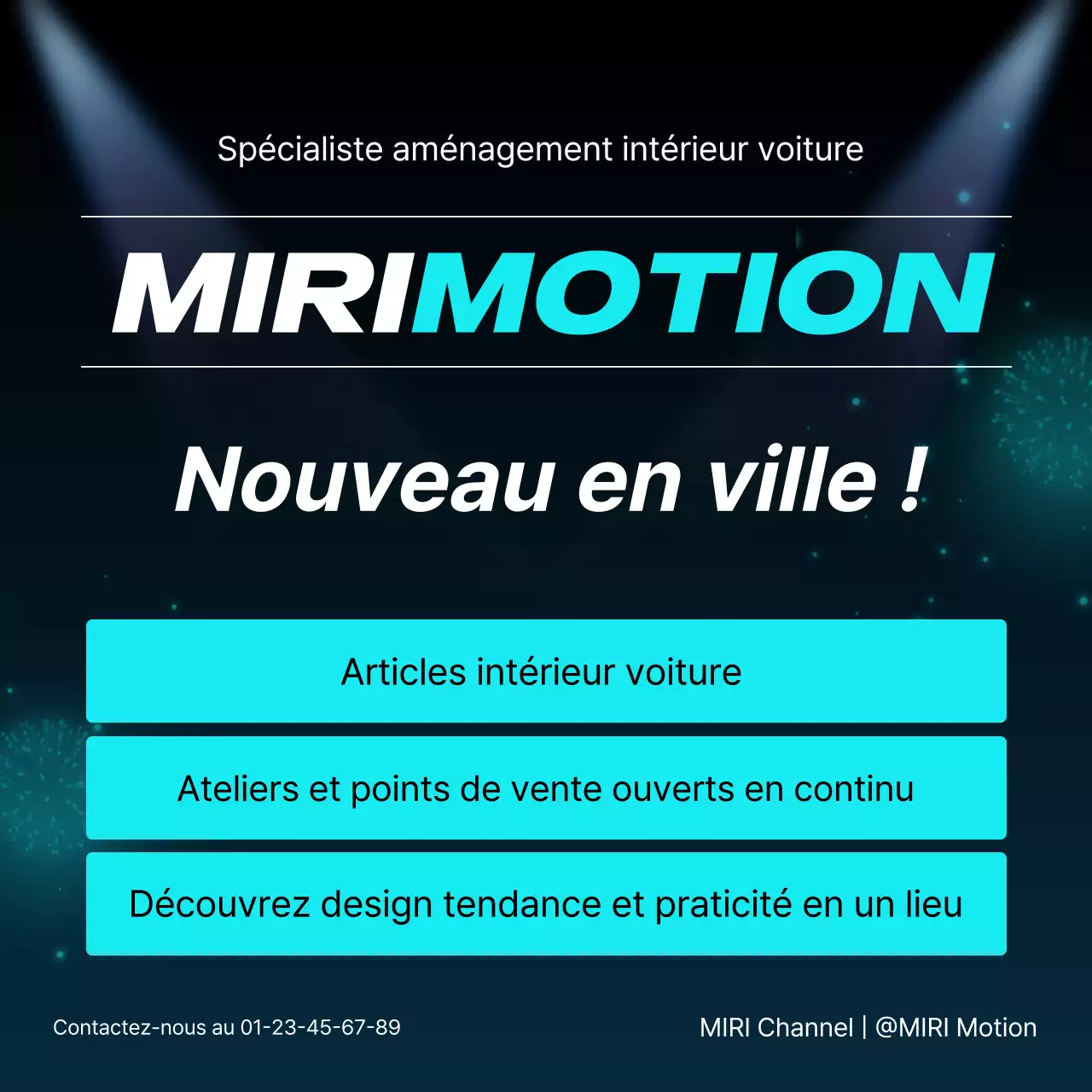 Promotion de la marque d'accessoires d'intérieur de voiture modernes Sky Blue