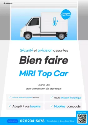 Promotion du transport de marchandises Blue Simple