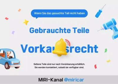 Blue Clean Gebrauchtwagenteile-Werbung