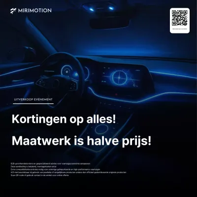 Zwarte moderne auto-accessoires verkoopevenement