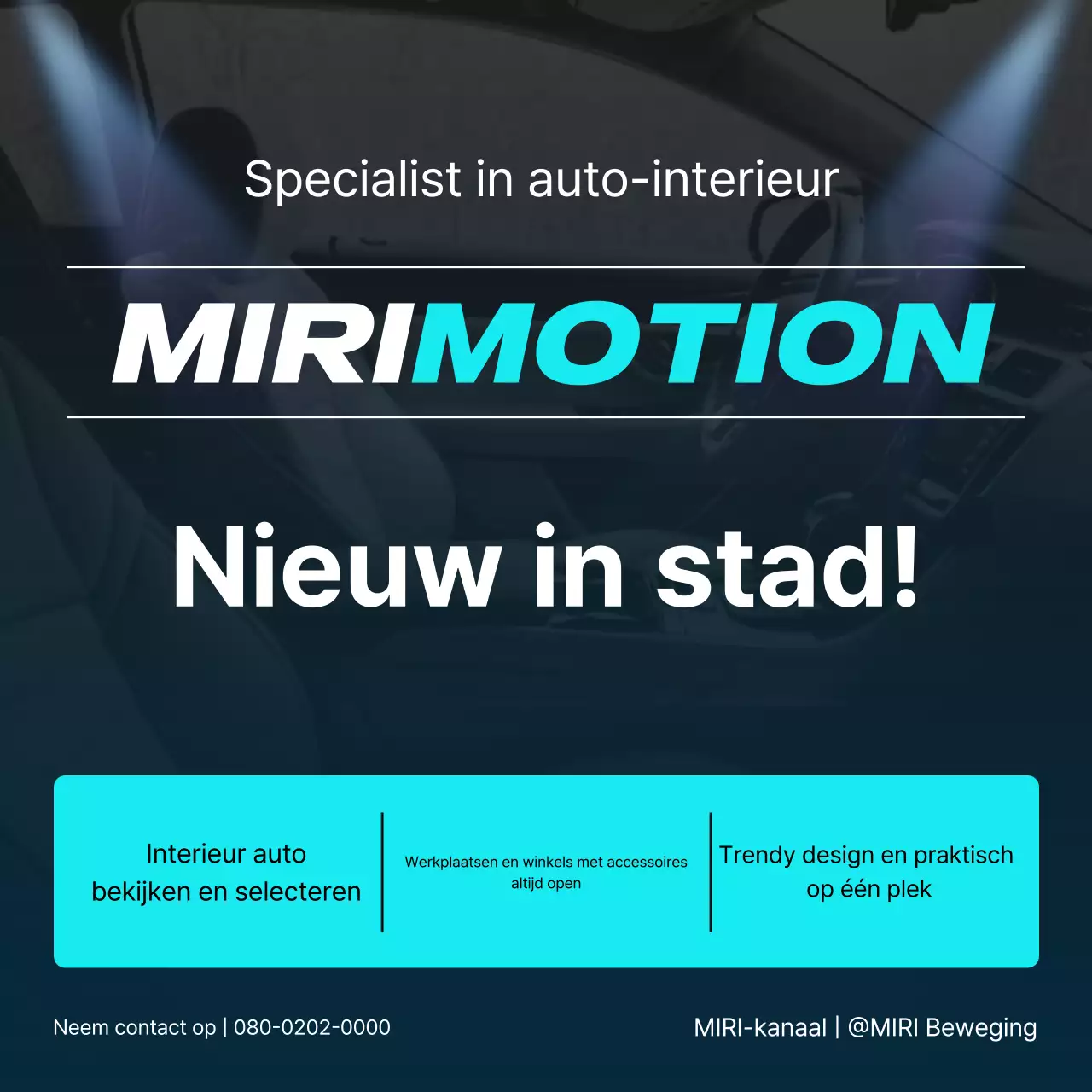 Promotie van het merk Sky Blue Modern Car Interior Accessories