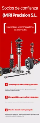 Promoción de productos de coches modernos rojos