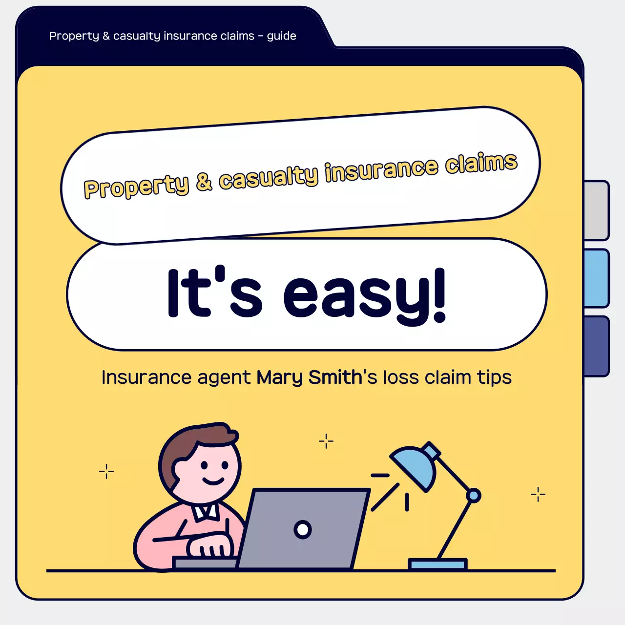 Guia de Reivindicação de Seguro Simples Amarelo