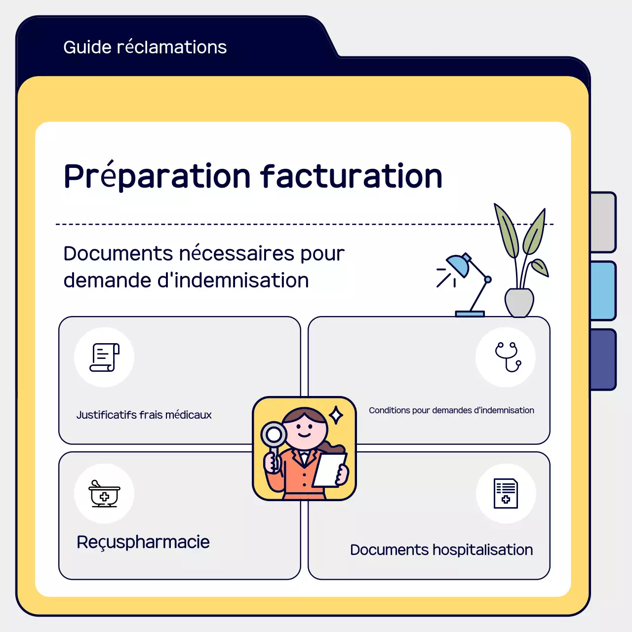 Guide simple de réclamation d'assurance jaune