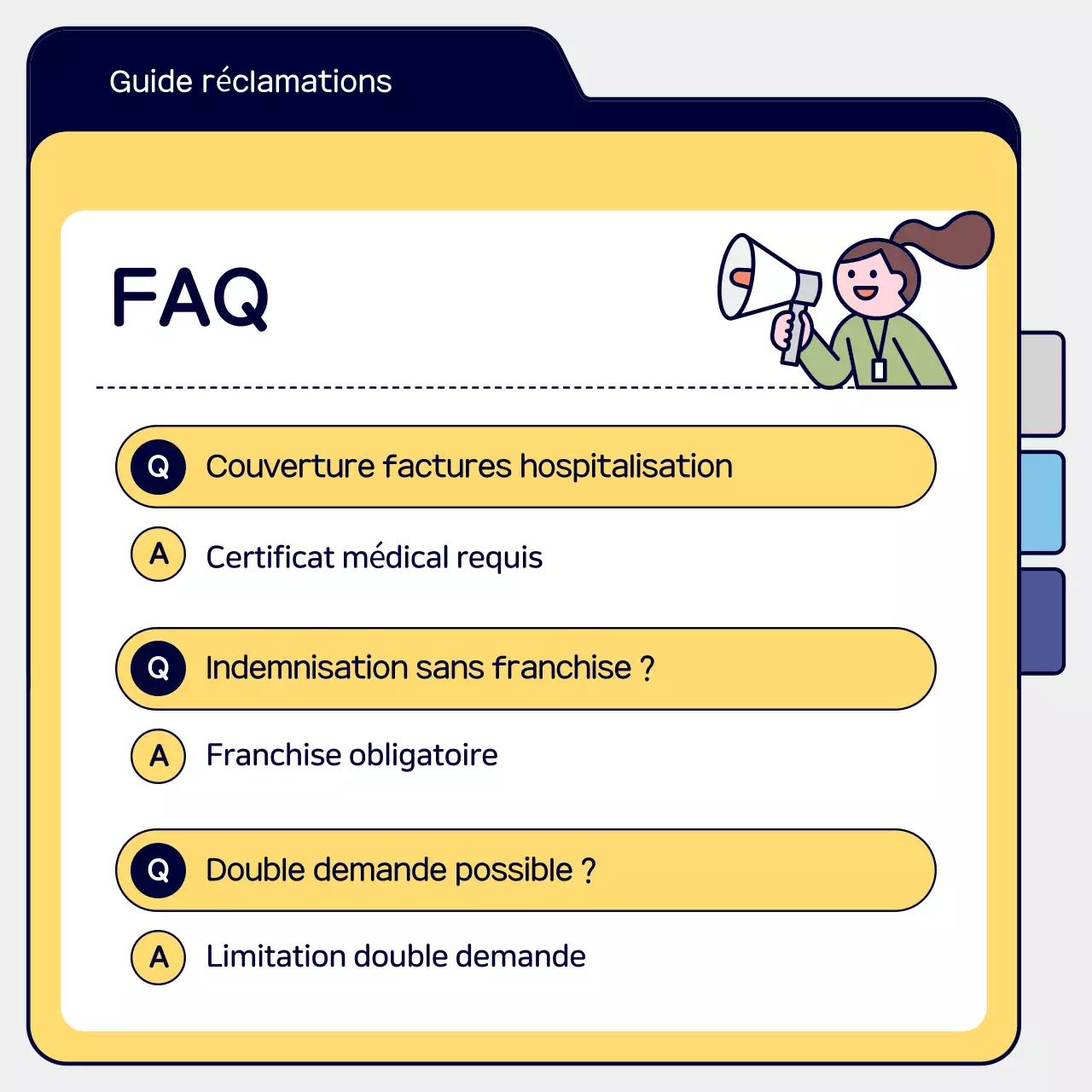 Guide simple de réclamation d'assurance jaune