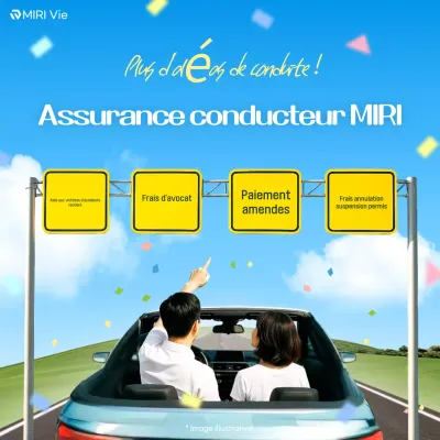 Publicité d'assurance moderne bleue