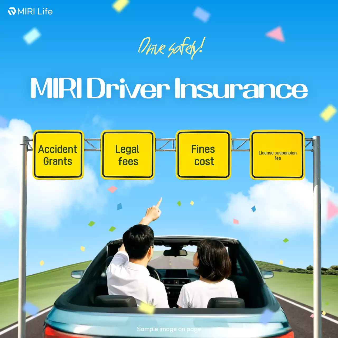 Blue Modern Insurance Advertisement