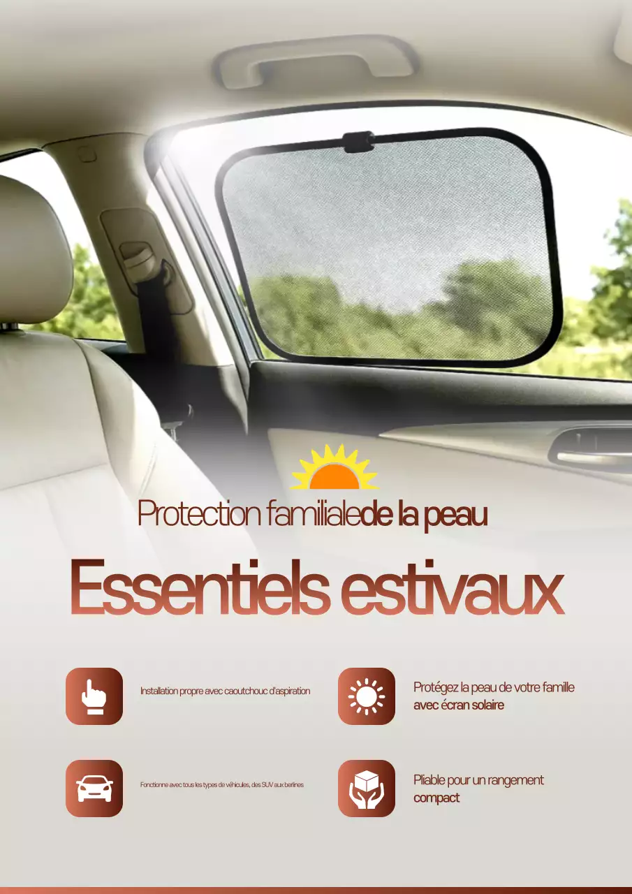 publicité pour une voiture marron propre