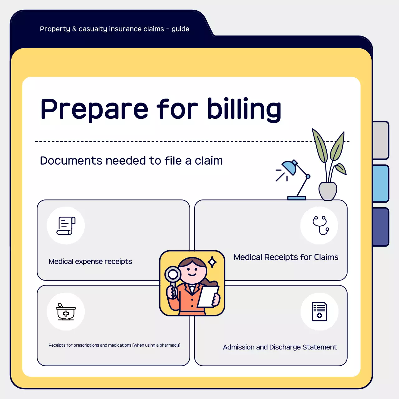 Guia de Reivindicação de Seguro Simples Amarelo