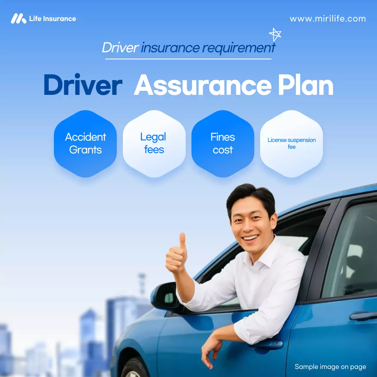 Iklan Asuransi Modern Biru