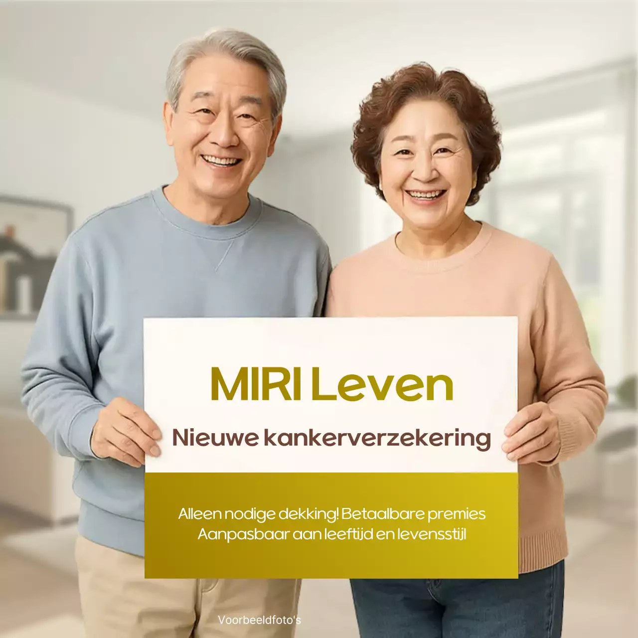 Beige Schone Verzekeringsadvertentie