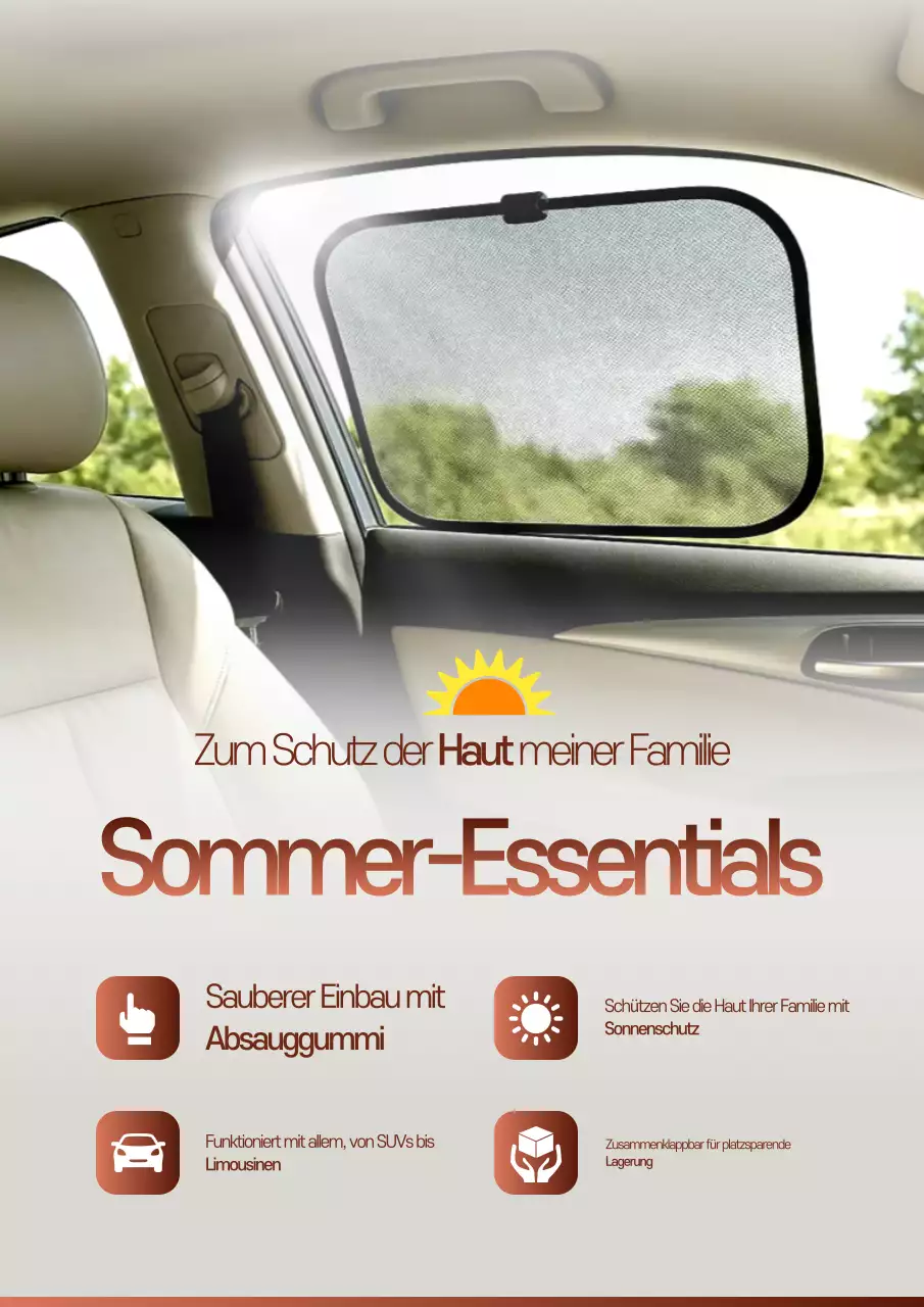 braune saubere Autowerbung