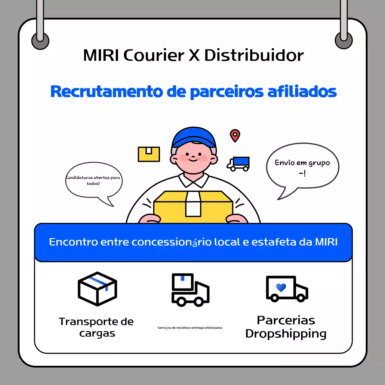 Recrutamento de Logística Blue Clean