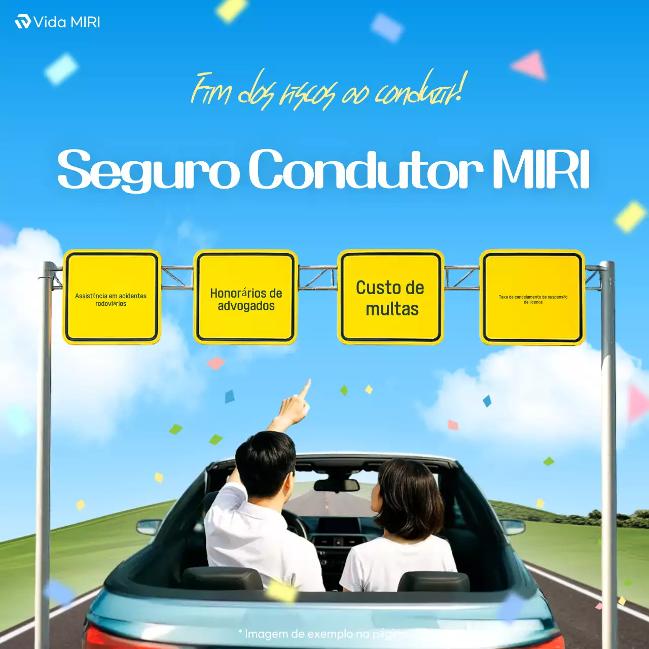 Anúncio de Seguro Moderno Azul