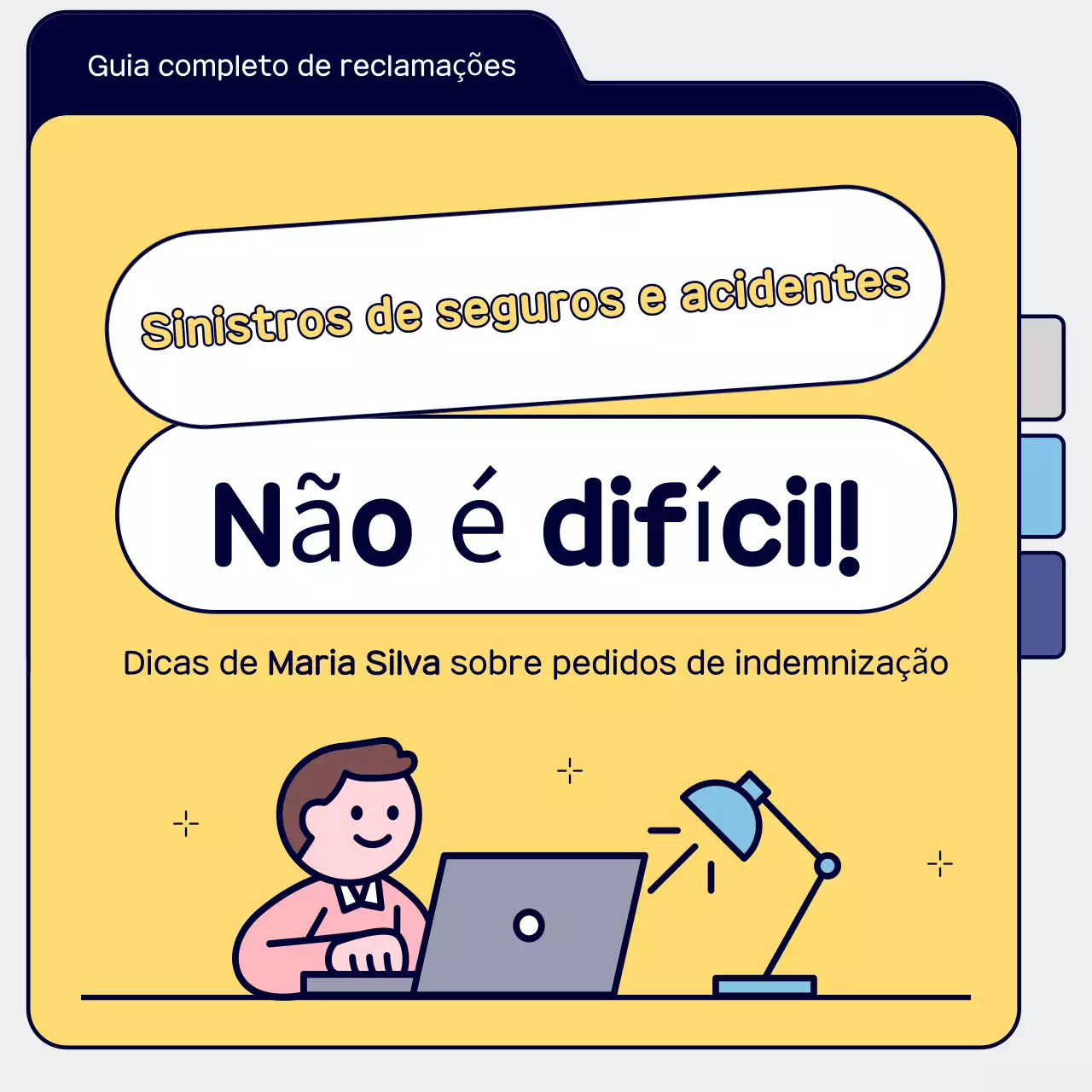 Guia de Reivindicação de Seguro Simples Amarelo