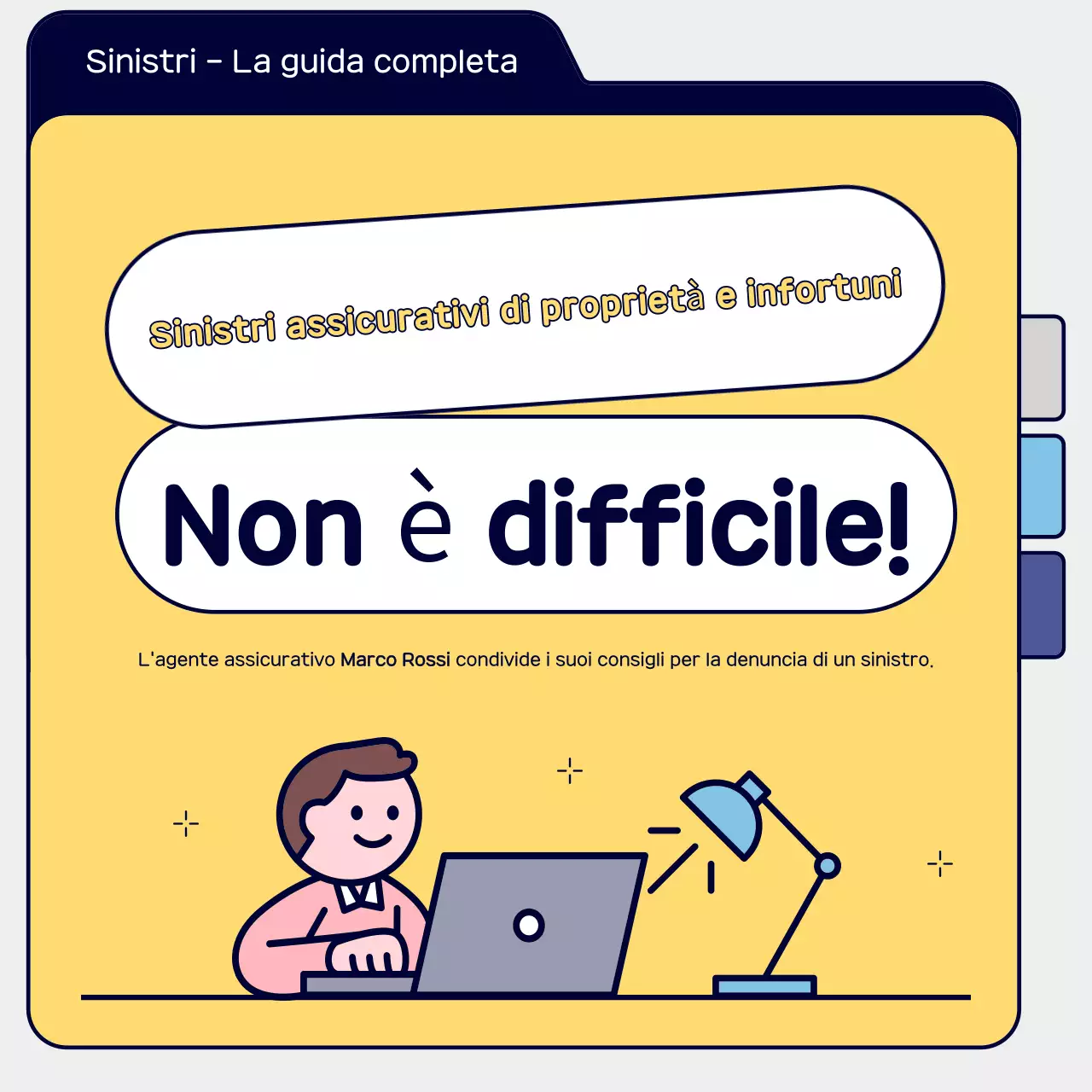 Guida semplice per la richiesta di risarcimento assicurativo in giallo