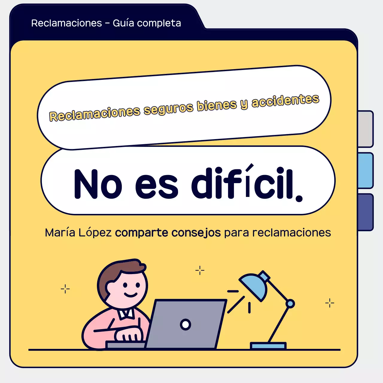 Guía amarilla sencilla para reclamaciones de seguros
