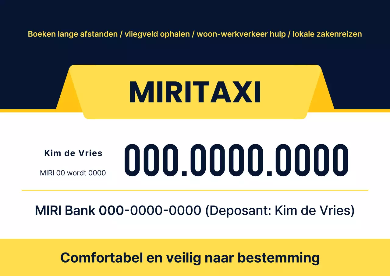 Gele moderne verkeersreclame