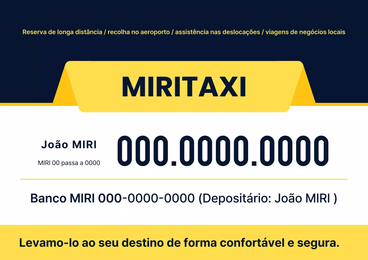 Anúncio de trânsito moderno amarelo