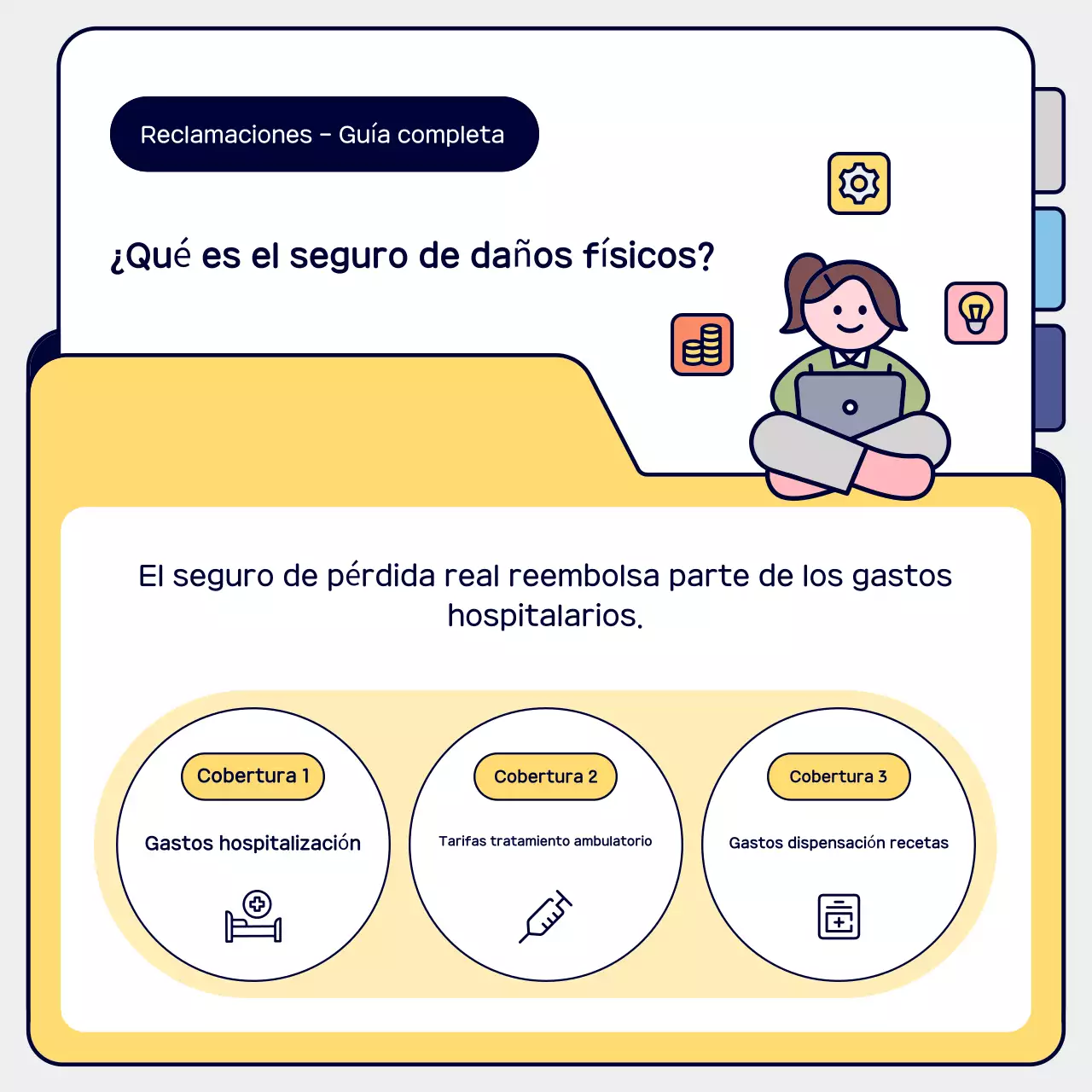 Guía amarilla sencilla para reclamaciones de seguros