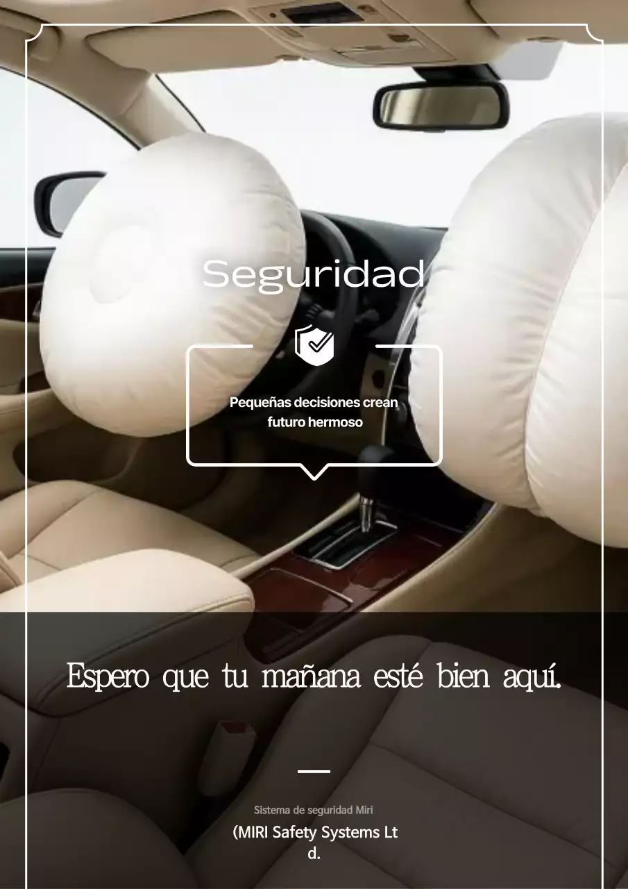 Anuncio de seguridad moderno de Ivory