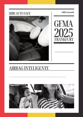 Promoción de tecnología de automóviles modernos negros