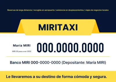 Anuncio de tráfico moderno amarillo