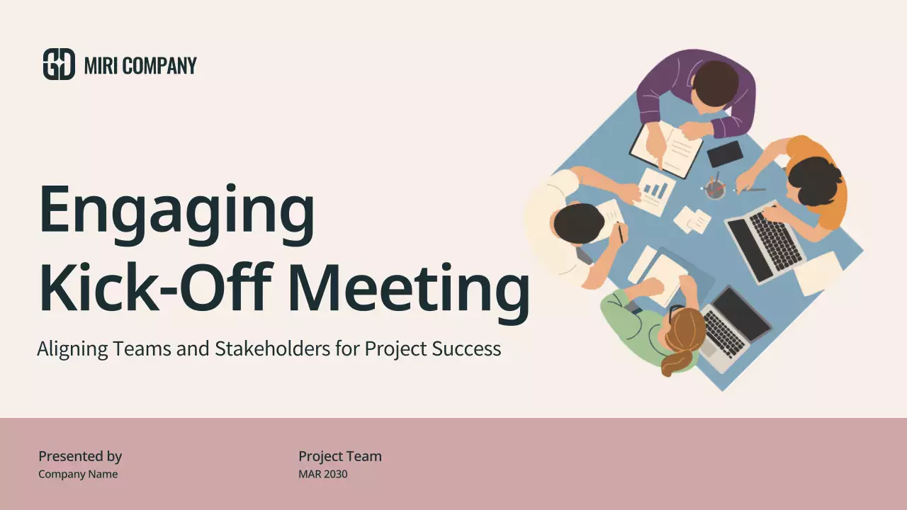 Beige Modern Meeting Presentation