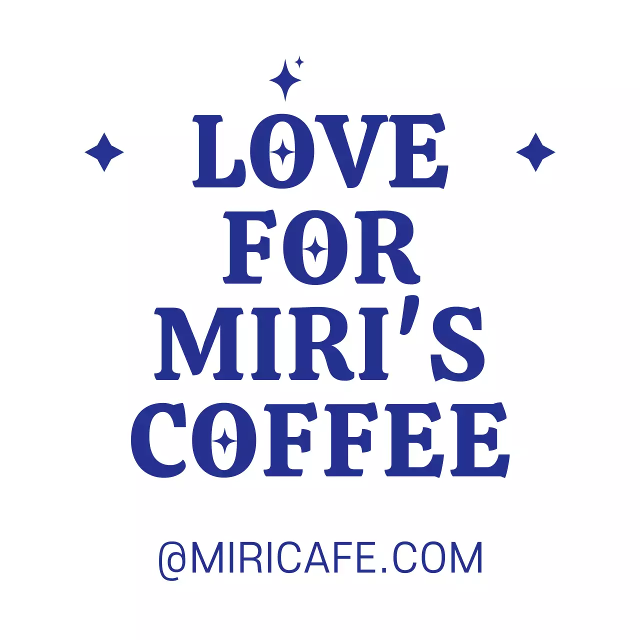 남색의 감성적이고 심플한 텍스트 문구 레이아웃 스타일 카페 