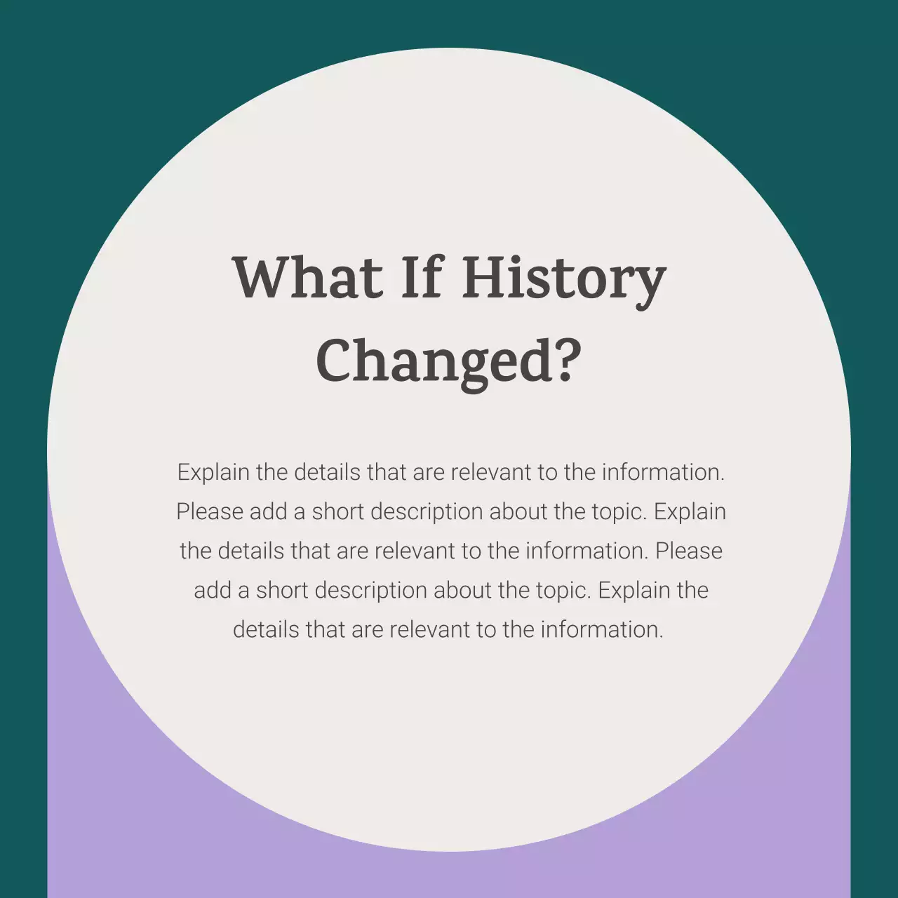 Purple Classic Historical Event Announcement Carousel