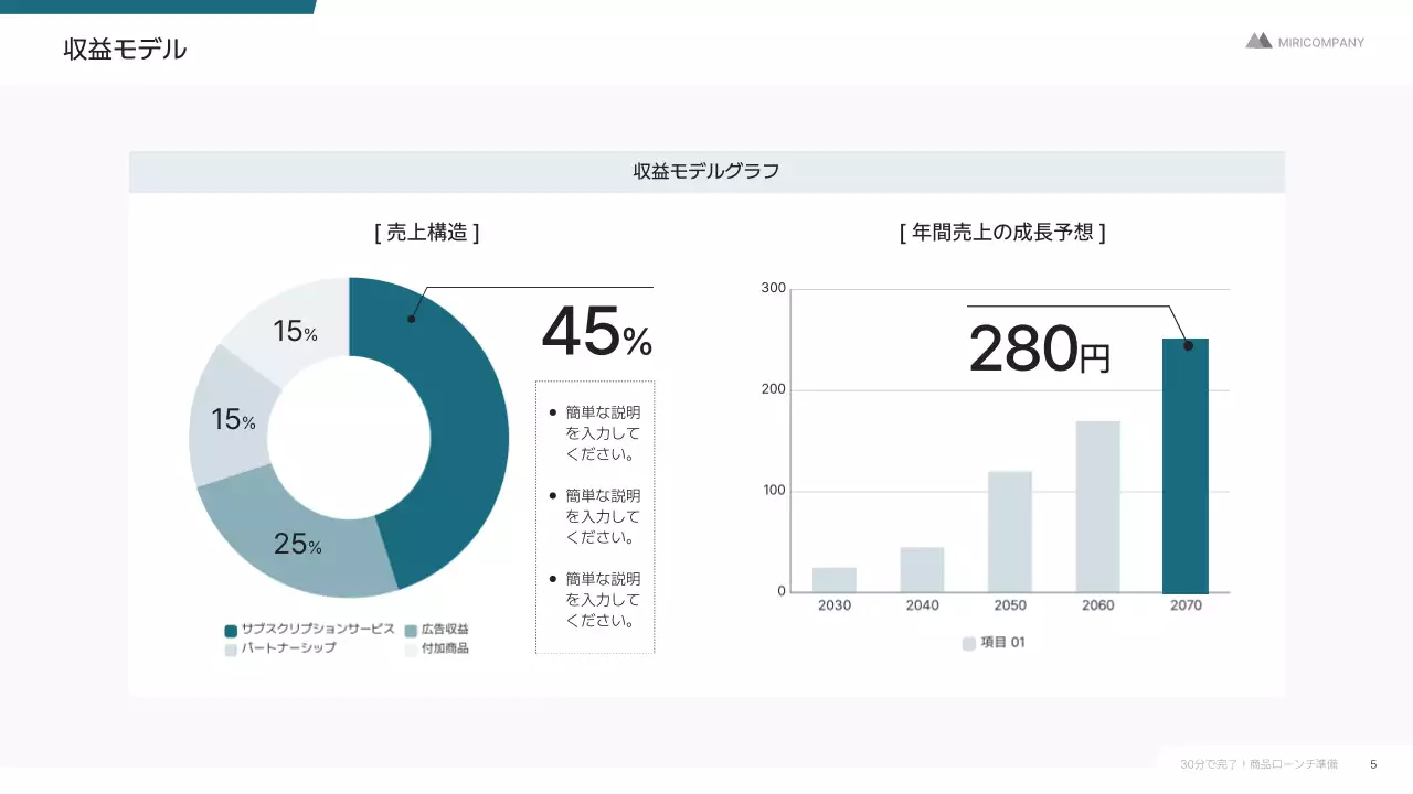 白 シンプル ビジネス プレゼンテーション