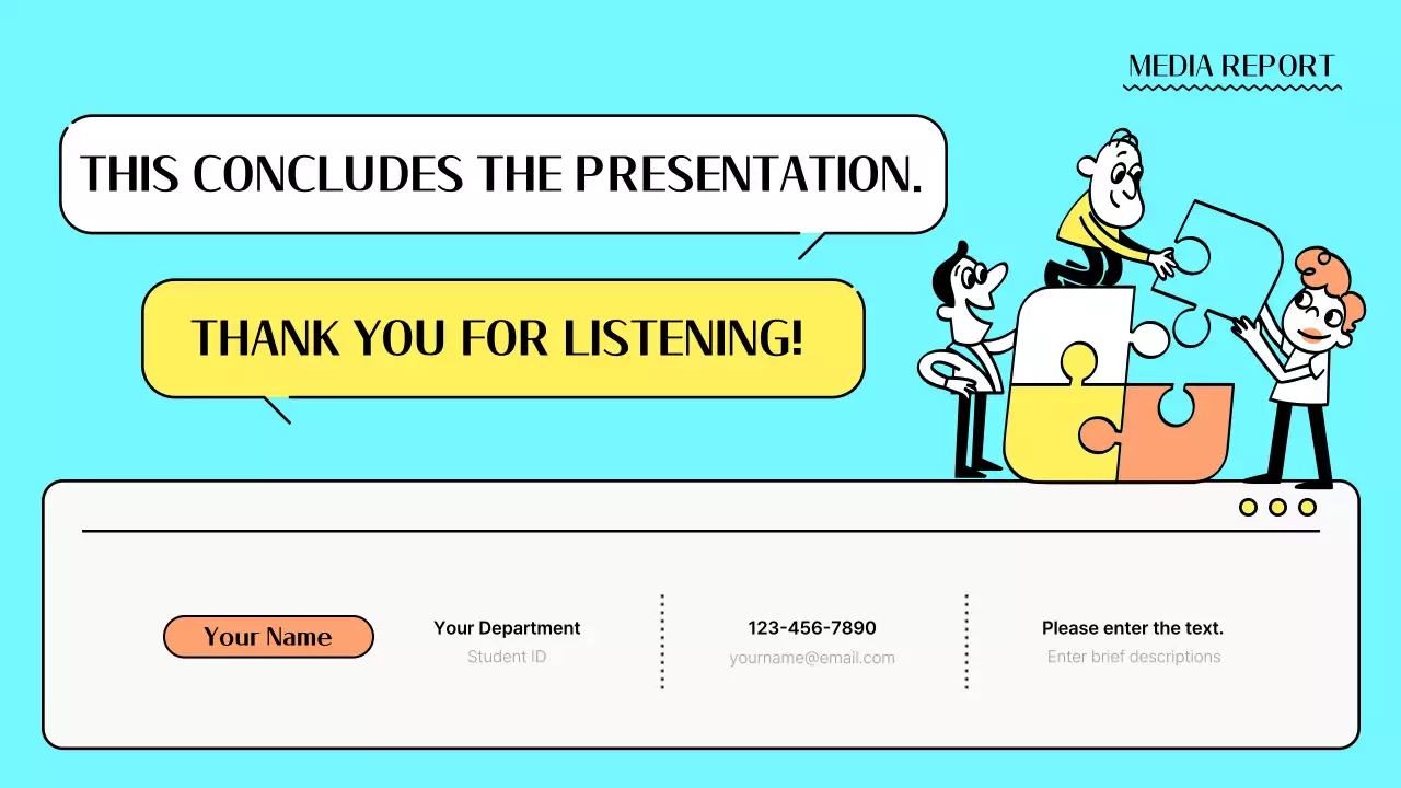 Colorful Professional Marketing Report Document Presentation