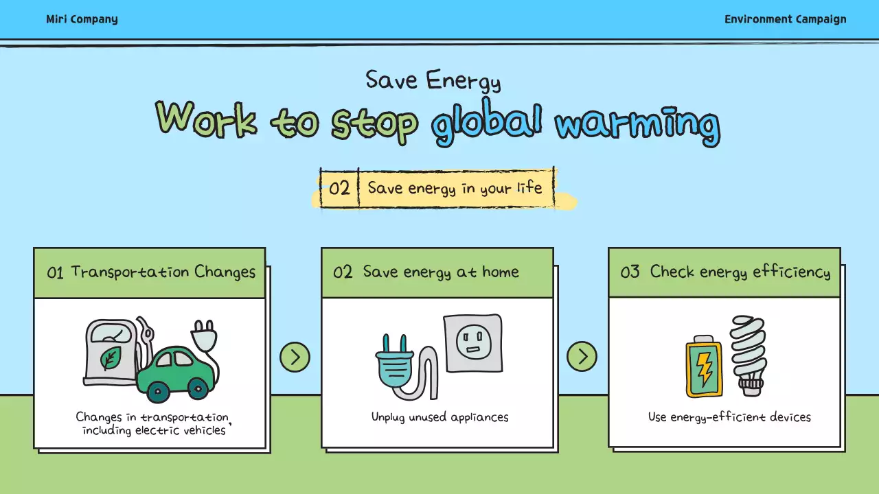 블루코믹 환경 홍보 프리젠테이션