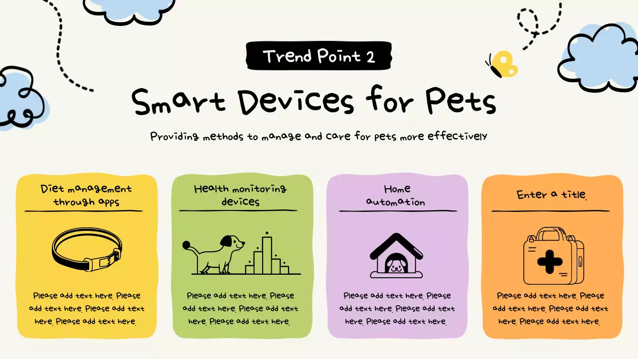 다채로운 미니멀 애완동물 사업 가이드 프레젠테이션